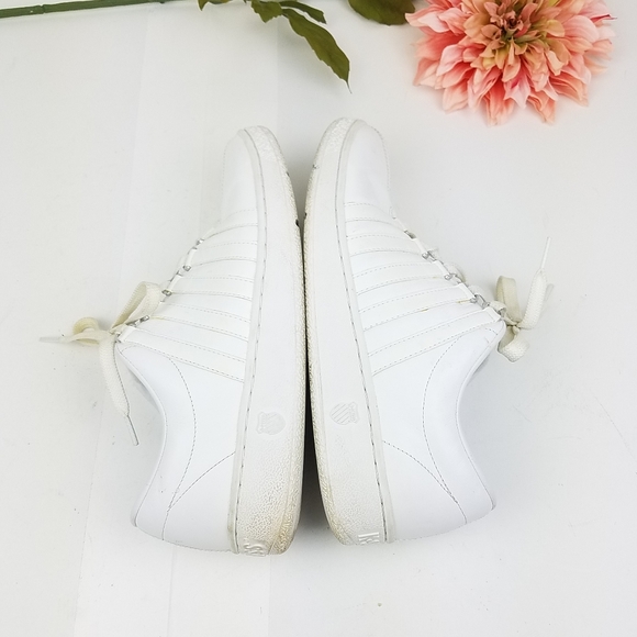 K Swiss men's classic white sneakers size 10 - Picture 5 of 6